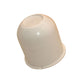 (1) One New Aftermarket Replacement White Trailer Wheel Hub Center Cap