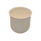 (1) One New Aftermarket Replacement White Trailer Wheel Hub Center Cap