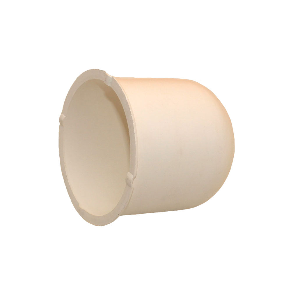 (1) One New Aftermarket Replacement White Trailer Wheel Hub Center Cap