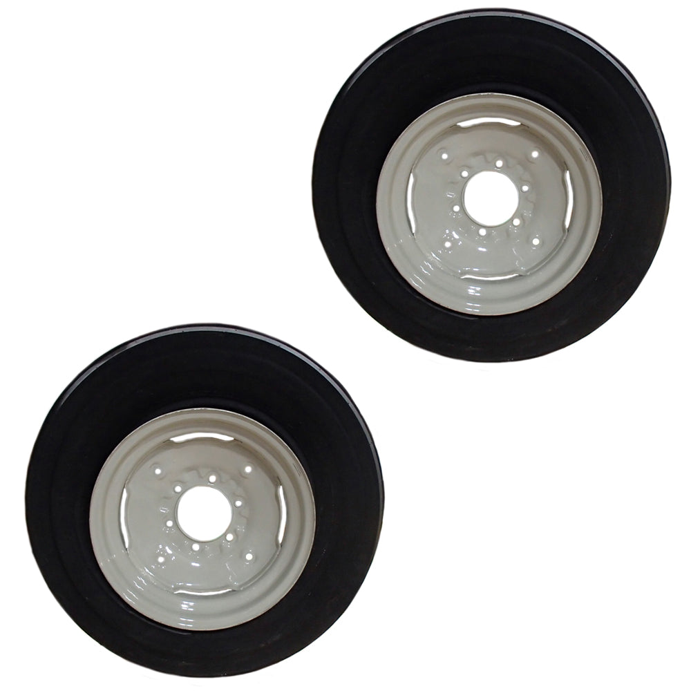 (2) 600 x 16 Wheels & Tires w Tubes 12 Ply Triple Rib For Tractors