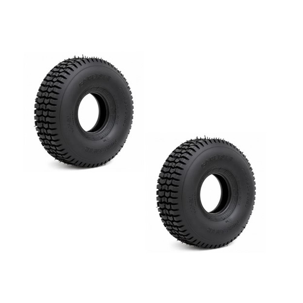 (Set of 2) 11x4.00x4 2-Ply Turf Saver Tires Fits Carlisle 5110271