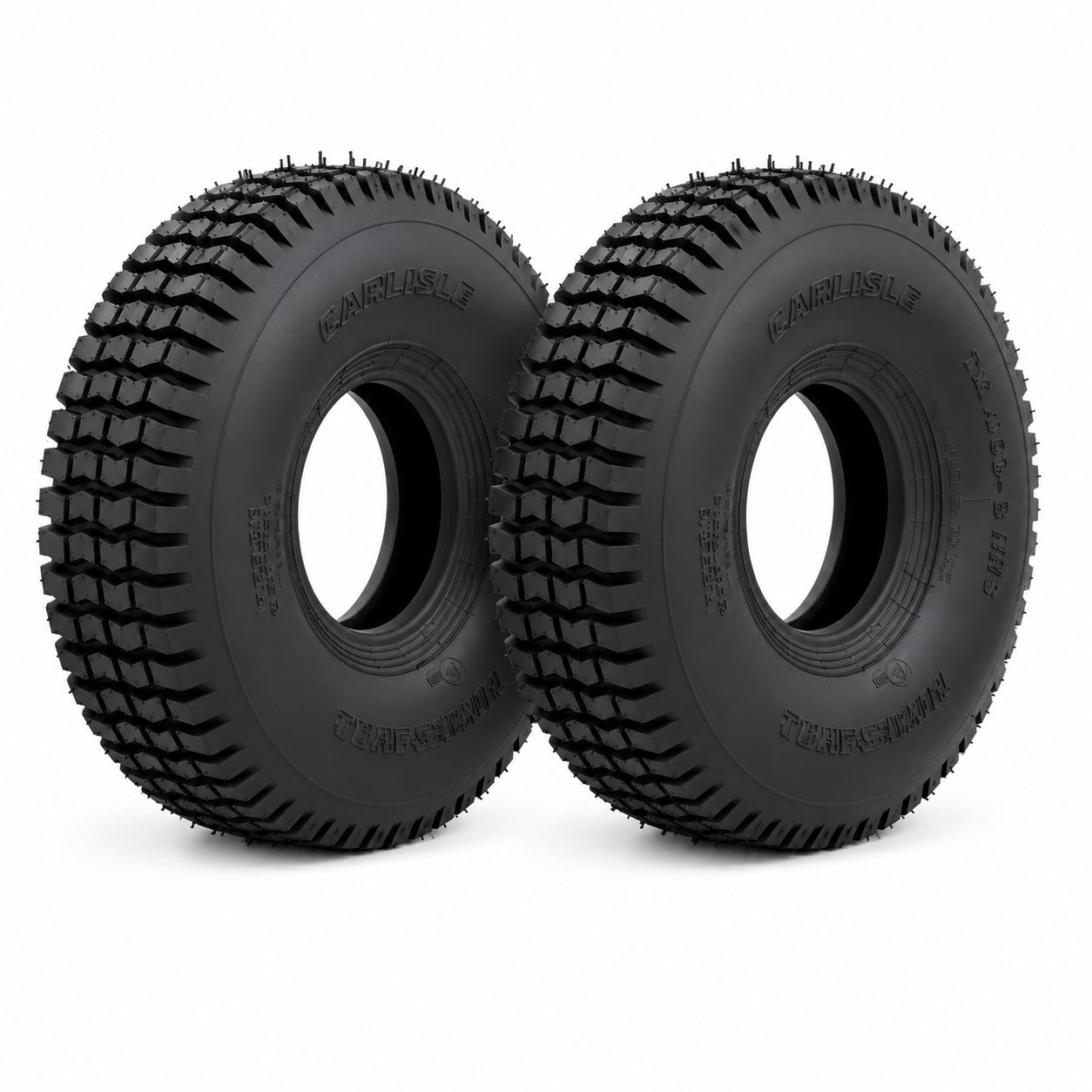 (Set of 2) 11x4.00x4 2-Ply Turf Saver Tires Fits Carlisle 5110271