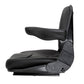TS1100C Black Cloth Seat with Folding Back & Arms Fits John Deere Fits Bobcat