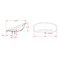 TS1200YEL Yellow Padded Pan Seat Fits Universal Products