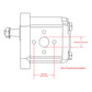 Hydraulic Pump Fits Case/International Harvester Replaces 1909915