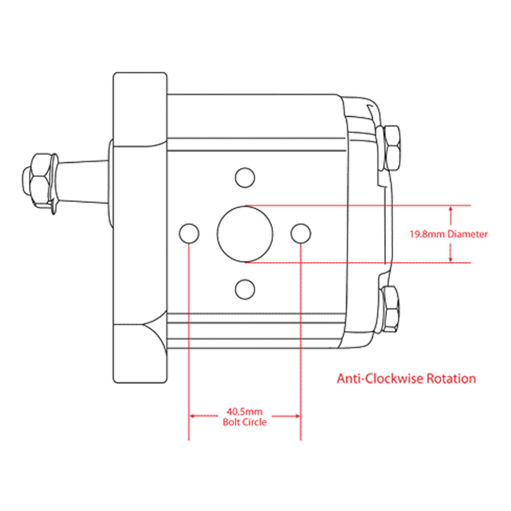 Hydraulic Pump Fits Case/International Harvester Replaces 1909915