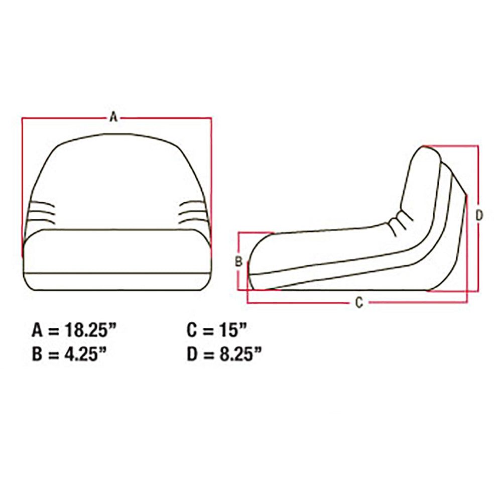 Seat Low Back - Fits John Deere Riding Mower R92 STX30 STX38 SX95 S80 S82 S92 10