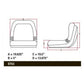 One Yellow High Back Seat Fits John Deere 420 430 570 575 622 626