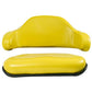 AR65448-6 2-pc Yellow Seat Set (Steel with Low Back) Fits John Deere