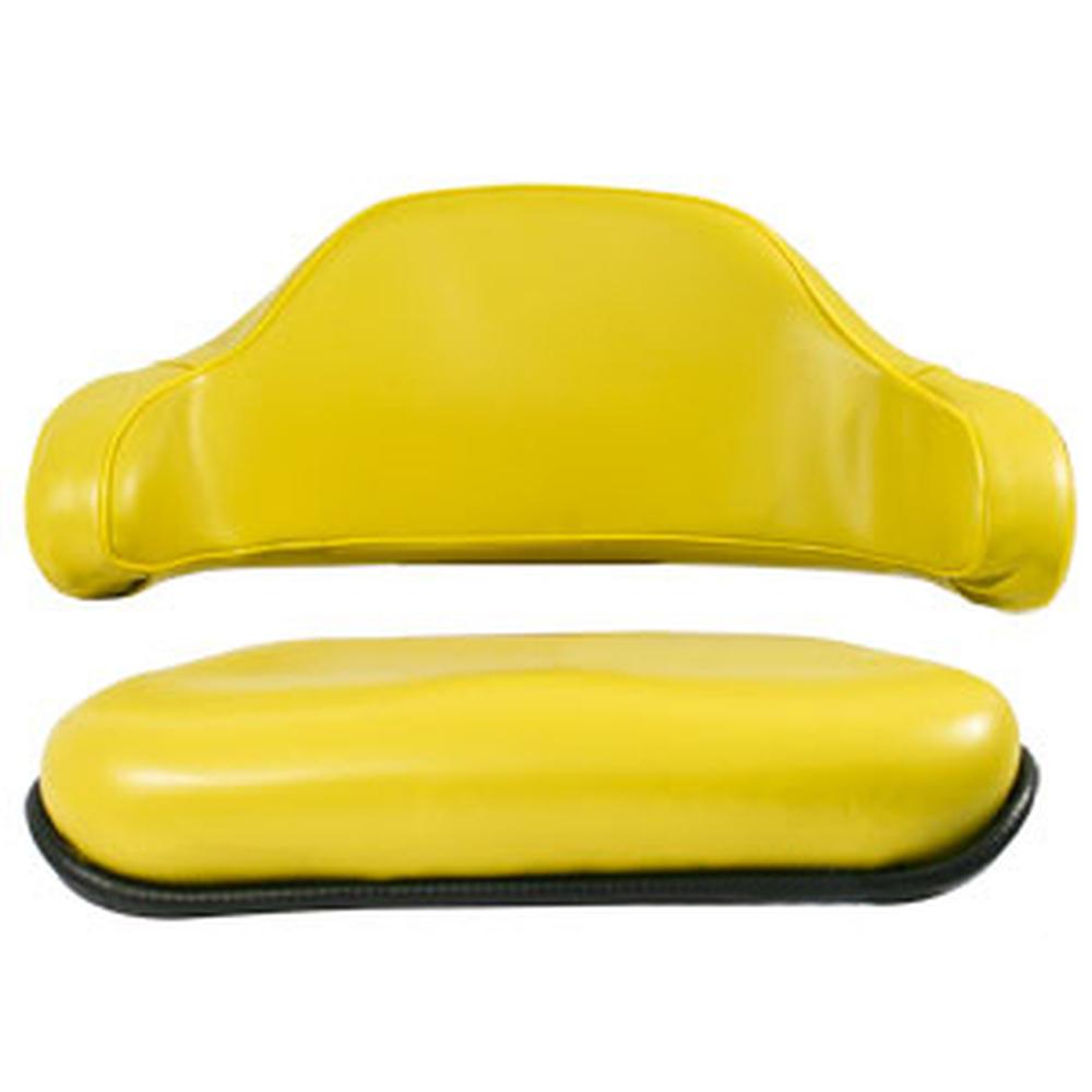 AR65448-6 2-pc Yellow Seat Set (Steel with Low Back) Fits John Deere
