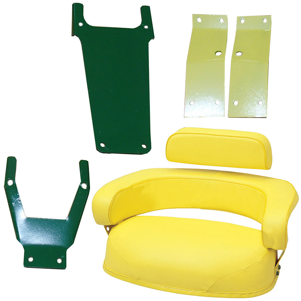 AR59680 Seat Cushion Set w/ Bracket Fits John Deere 105 2010 229 2510 2520 3010
