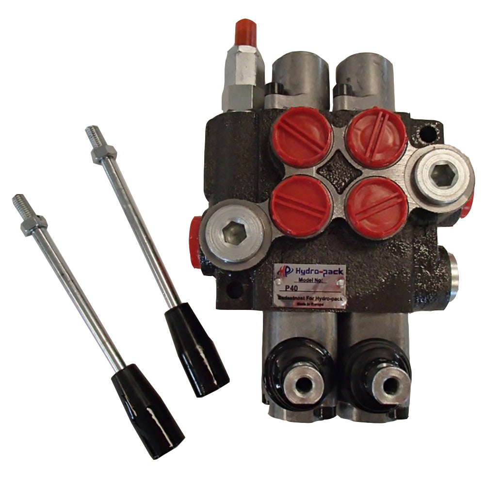 Hydraulic Monoblock Spool Valve SAE ORB Fittings Fits Kubota L & B Series 9GPM
