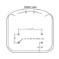 AM126149 18" Black Vinyl Seat Fits John Deere