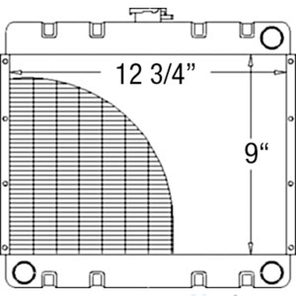 VGA10978 UTV Radiator AM116382 Fits John Deere Fits Gator Trail Work Military