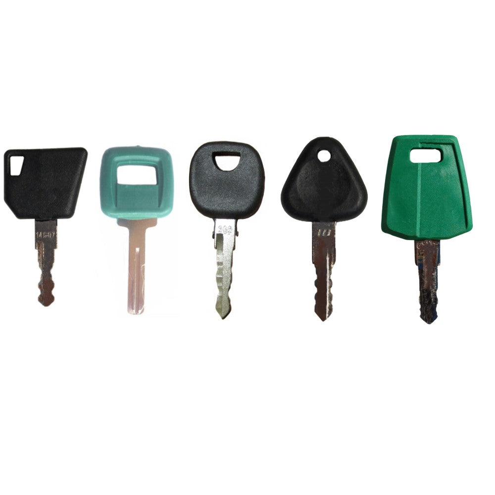 Set of 6 Fits Volvo Keys - Heavy Equipment Key Set w/ Laser - NEW!