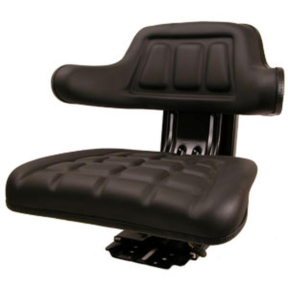 SEQ90-0019 Black Wrap Around Seat with Arms Fits Case/International Harvester