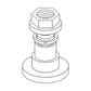 W38686 New Rotary Cutter Blade Bolt Fits John Deere 1008 1018 1418 1508 1517 151