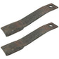 (2) W43048 Flat Offset Blades 21.750" x 4.000" Fits John Deere Rotary Cutters