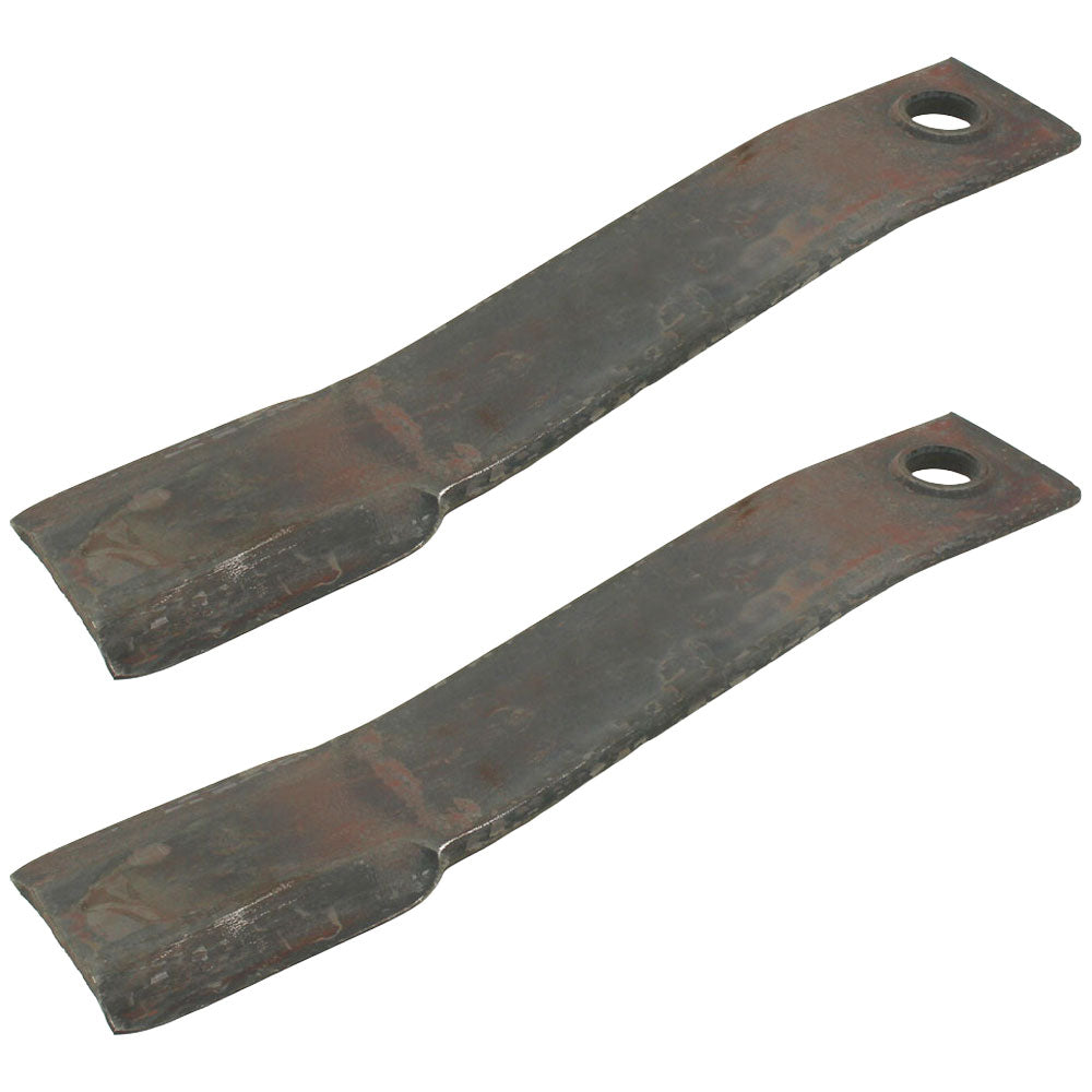 (2) W43048 Flat Offset Blades 21.750" x 4.000" Fits John Deere Rotary Cutters
