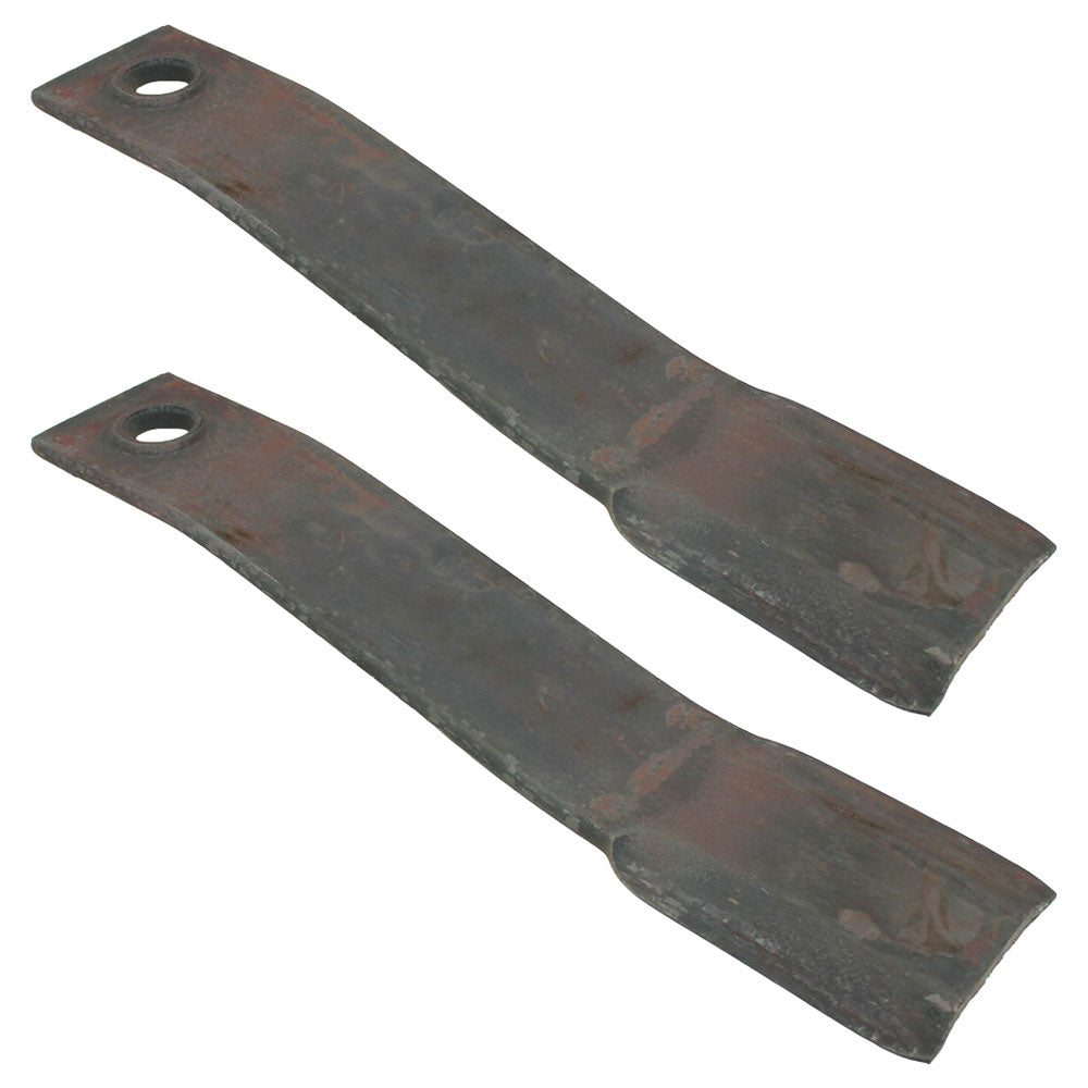 (2) W43048 Flat Offset Blades 21.750" x 4.000" Fits John Deere Rotary Cutters