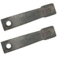 (2) W43048 Flat Offset Blades 21.750" x 4.000" Fits John Deere Rotary Cutters