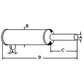 WIS-4 Horizontal Muffler Fits Universal Products