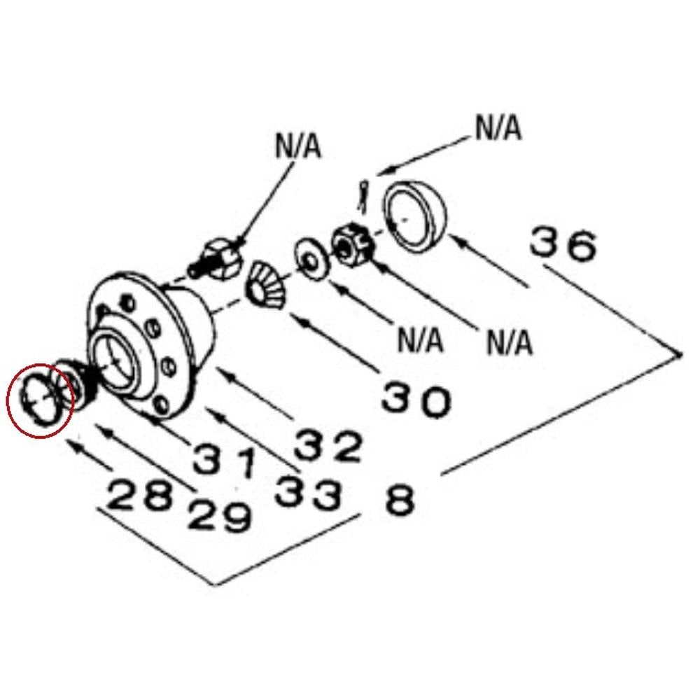 530009 Hub Cap Seal Fits GEHL