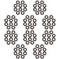 12192TB Qty 100: Double Lip Grease Seal Fits Universal Products