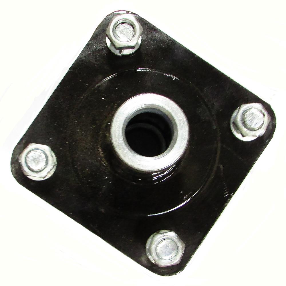 Rotary Cutter Tail Wheel Hub - 4-Bolt Mount 1" Axle - Fits Various