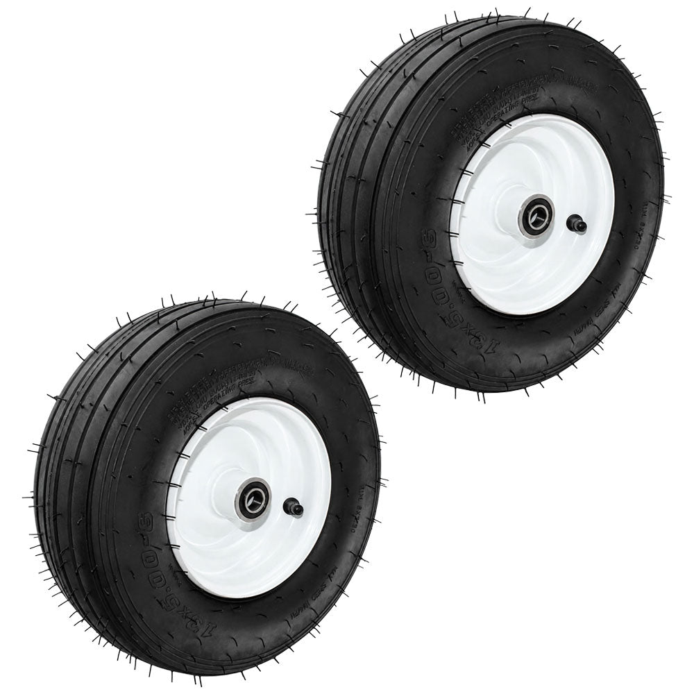 483861 Qty 2: 13 x 5 x 6 Tubeless Tan Wheel Fits Grasshopper