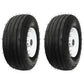 483861 Qty 2: 13 x 5 x 6 Tubeless Tan Wheel Fits Grasshopper