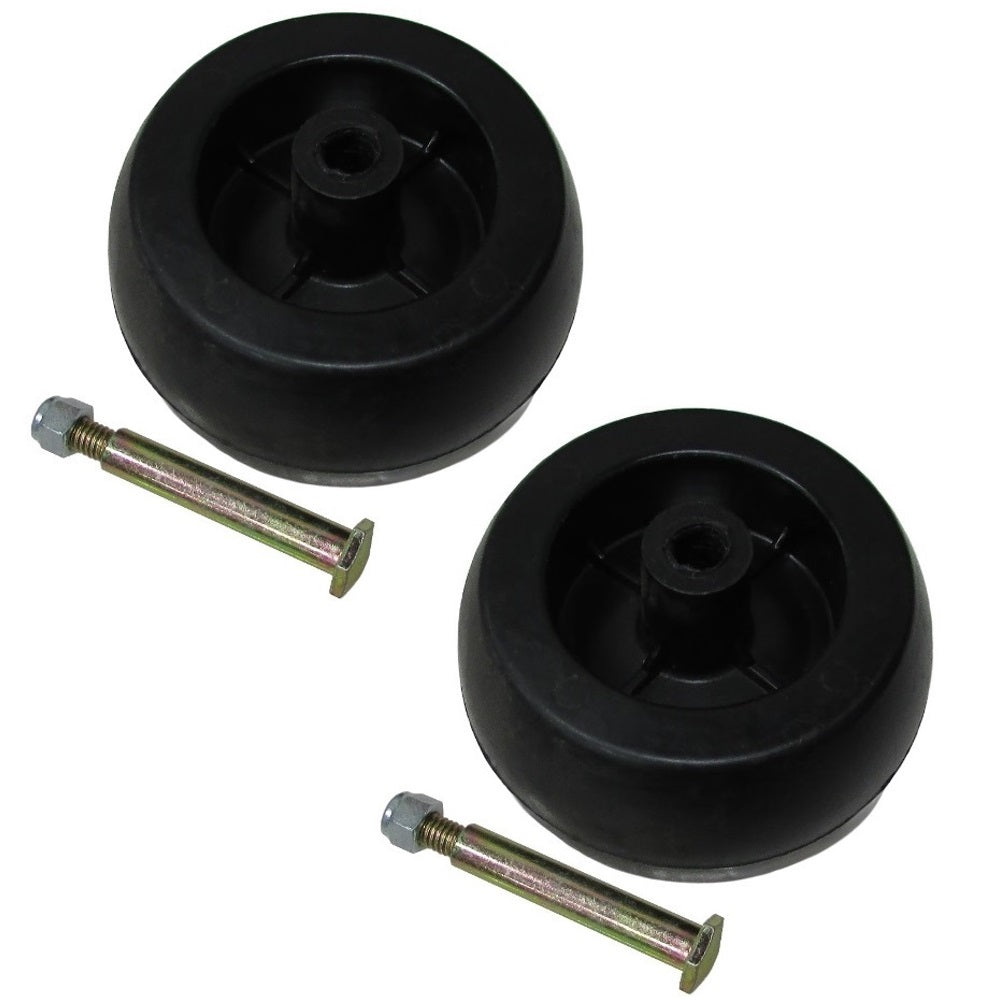 Heavy Duty Deck Wheels, 2 Bolts with Nuts Fits Mowers Lawn & Garden Equipment