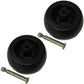 2 Heavy Duty Riding Lawn Mower Deck Wheels & Bolts Fits Craftsman 133957 193406