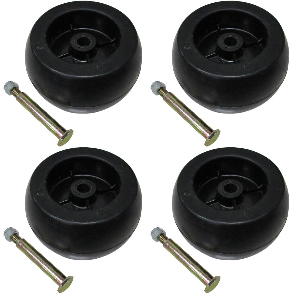 Pack of 4 Deck Wheels w Bolts for Craftsman 193406 133957 DYT4000 Riding Mower +