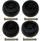 Pack of 4 Deck Wheels w Bolts for Craftsman 193406 133957 DYT4000 Riding Mower +