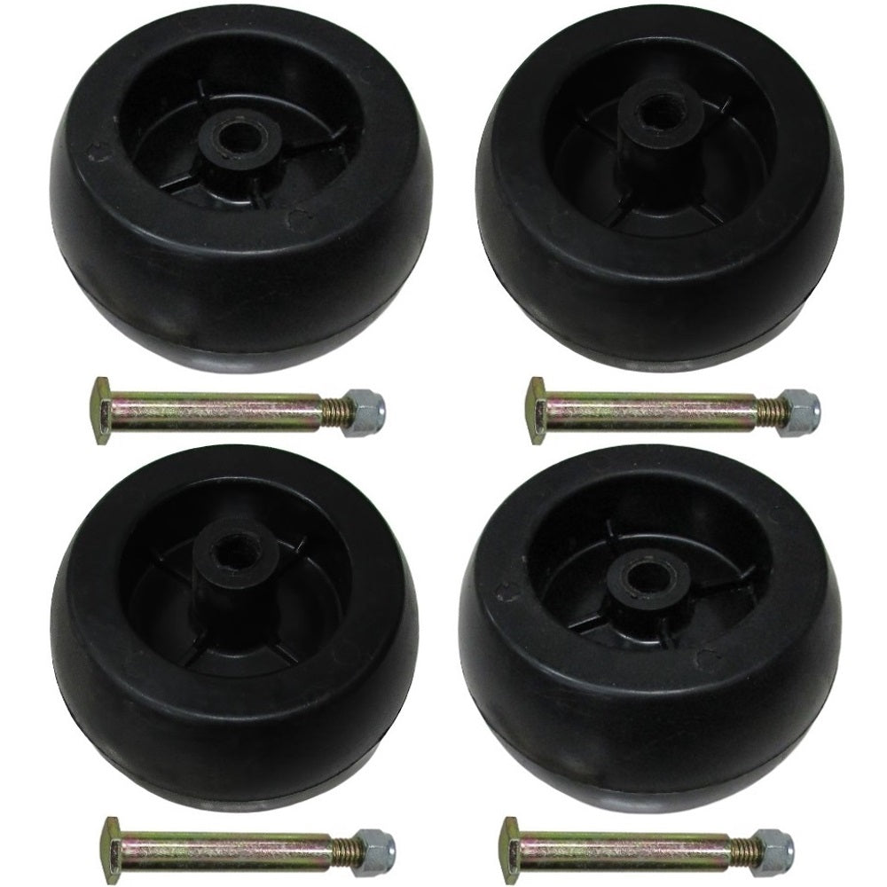 4 Pro Deck Wheels & Bolts for Poulan Fits Husqvarna for Crafstman  193406 133957