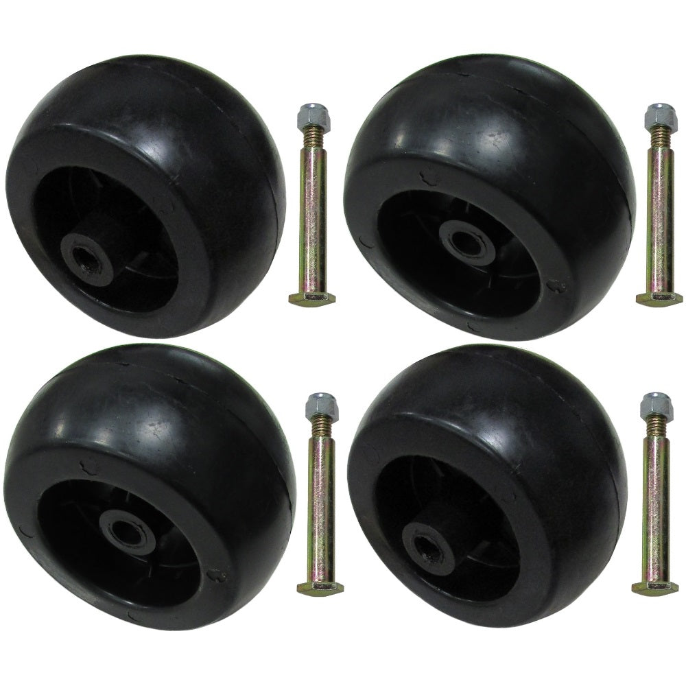 Set Of 4 Deck Wheels Fits Ariens Fits John Deere MTD Murray Snapper & Many Other