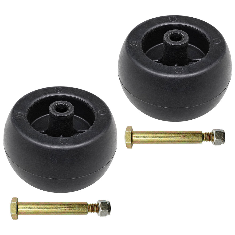 2 H/D Deck Wheels & Shoulder Bolts for AYP MTD Fits JD Lawn & Garden Equipment 1