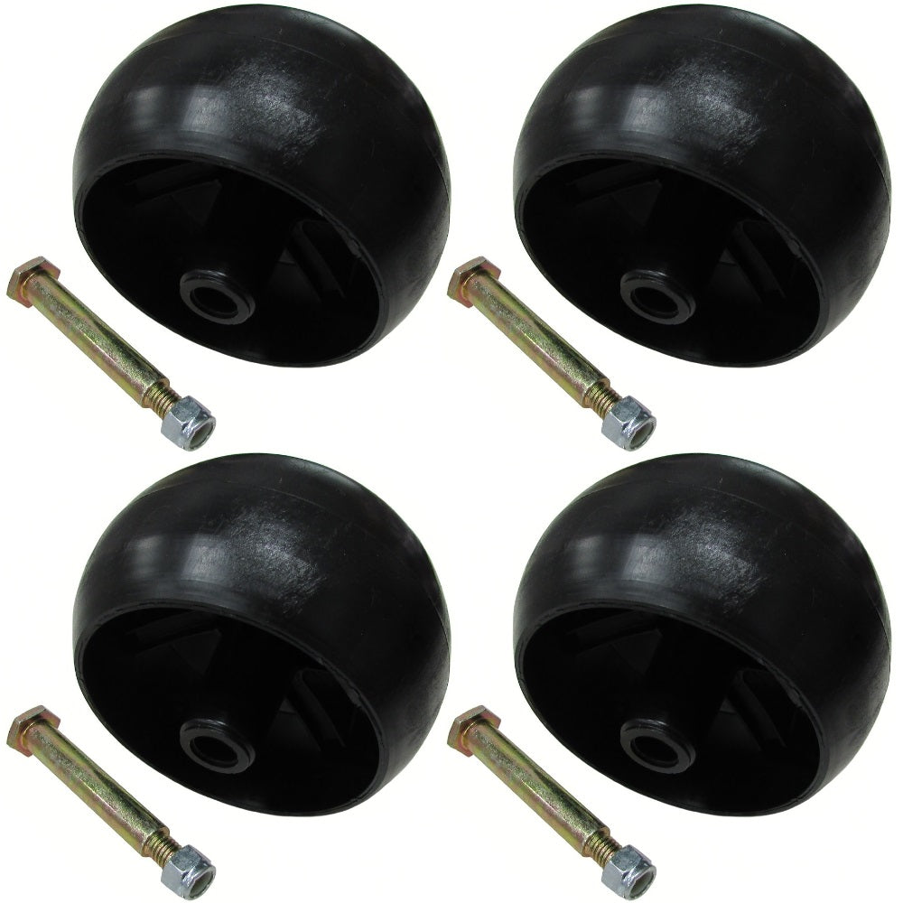 4 Pack Mower Deck Wheels with Bolts 174873 133957 193406 532174873