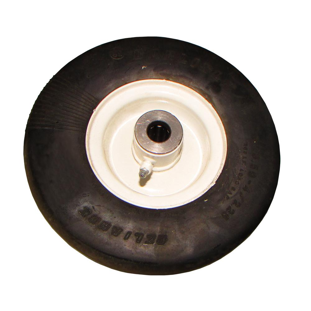 025991 Puncture Proof Wheel Assembly (White) Fits Lesco
