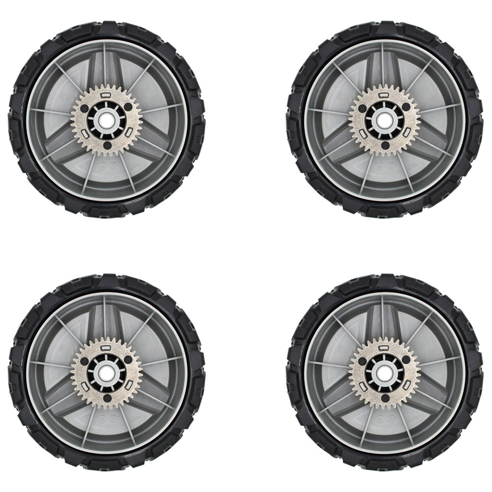 Qty 4: Drive Wheels
 Fits Poulan Replaces 580365301