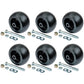 Six (6) Deck Wheel + Kits For Hustler 788166 31997 781567