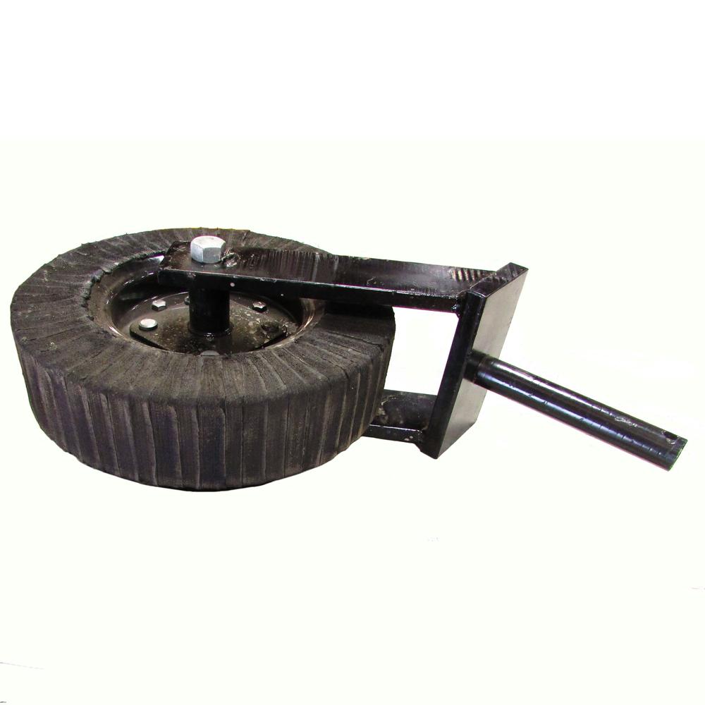 Rotary Cutter Tail Wheel Assembly With 1-1/4" Shaft Heavy Duty 1 Piece Fork