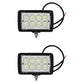Qty 2: Rectangle LED Flood Work Lamp Fits Ford Replaces 178345A1