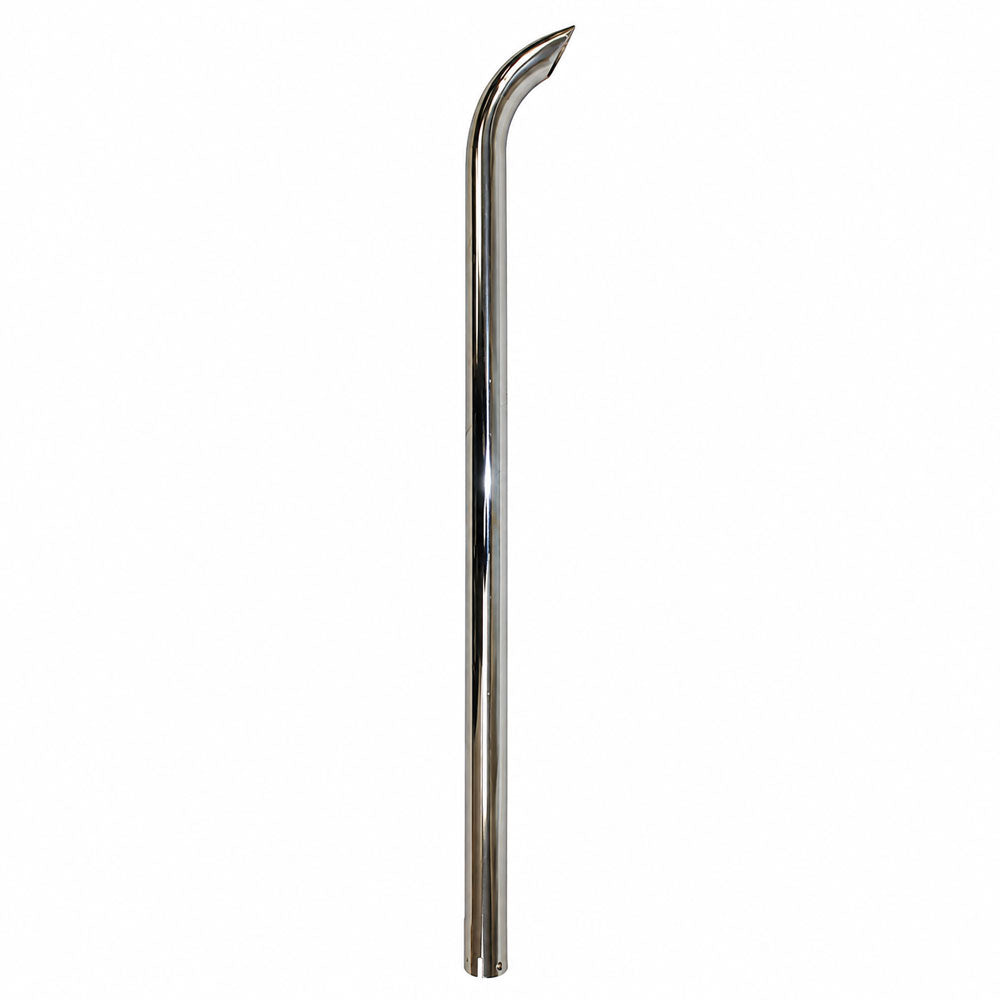 Chrome Exhaust Stack - Curved - ZNL89020C