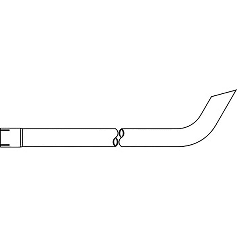 Chrome Exhaust Stack - Curved - ZNL89020C