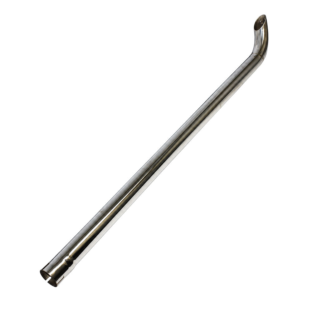 CES2X48 Replacement 48" Curved Chrome Exhaust Stack 2" ID Fits Belarus