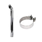 ZNL89375C Curved Chrome Exhaust Stack 3 3/4" w/ 4" Clamp 1026 1066 1466 1566 +