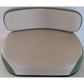 102B-AIC White & Green Seat Cushion