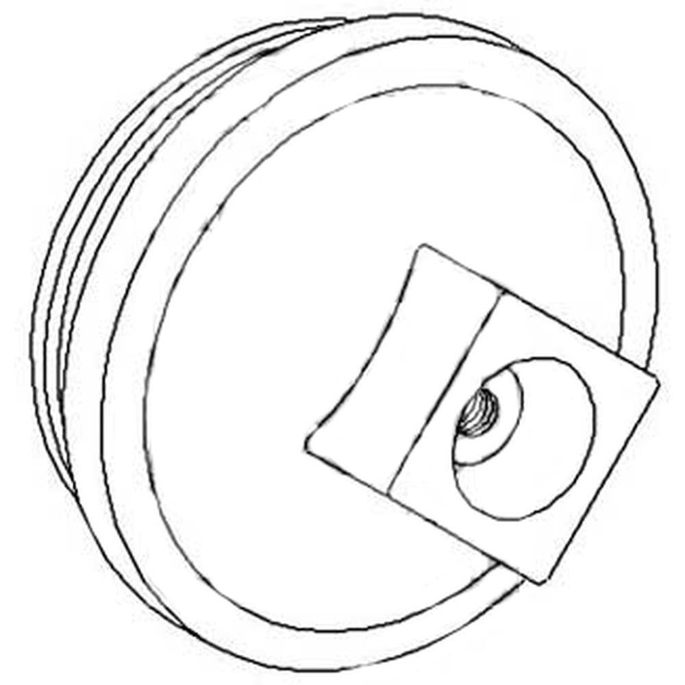 191495M1-AIC Threaded Hub Cap